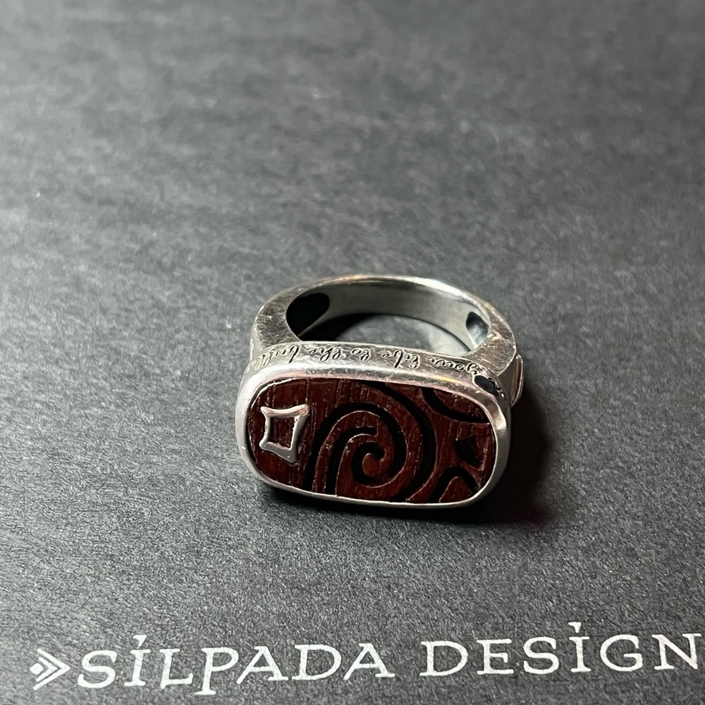 Silpada Sterling Silver and Wood Ring